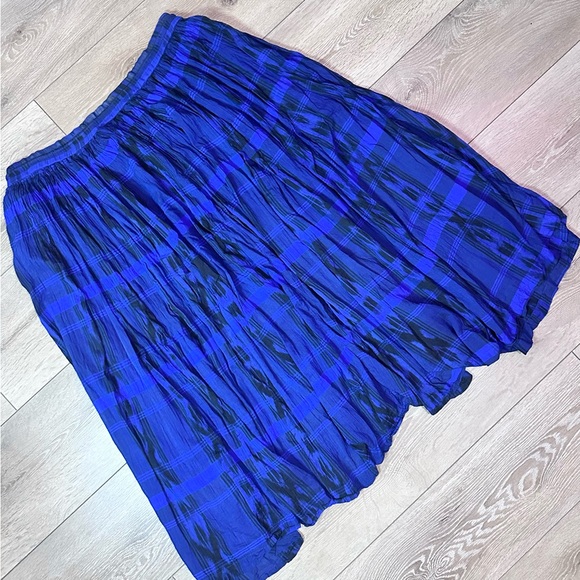 Vintage Mixit Plaid Cotton Maxi Skirt - Picture 9 of 11